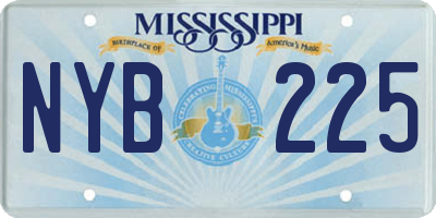 MS license plate NYB225