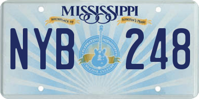 MS license plate NYB248