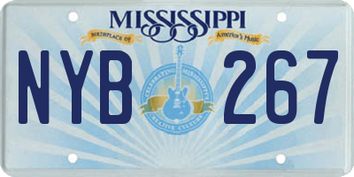MS license plate NYB267