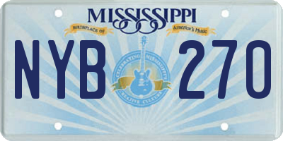 MS license plate NYB270