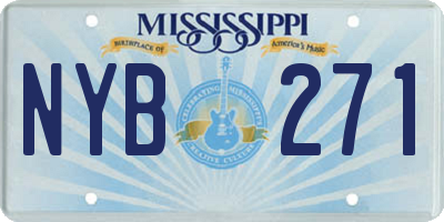 MS license plate NYB271