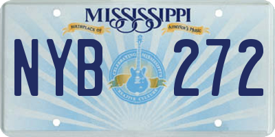MS license plate NYB272