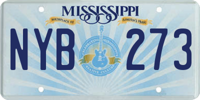 MS license plate NYB273