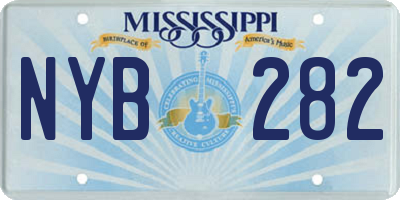 MS license plate NYB282