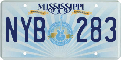 MS license plate NYB283