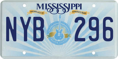 MS license plate NYB296