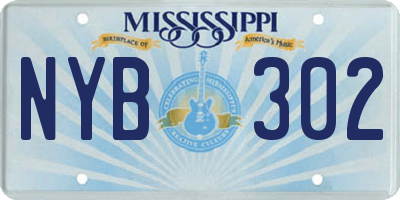MS license plate NYB302