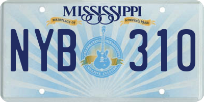 MS license plate NYB310