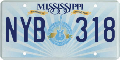 MS license plate NYB318