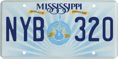 MS license plate NYB320