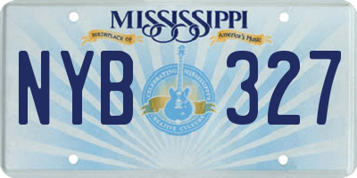 MS license plate NYB327