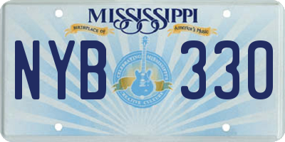 MS license plate NYB330