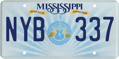 MS license plate NYB337