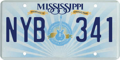 MS license plate NYB341