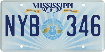 MS license plate NYB346