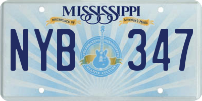 MS license plate NYB347