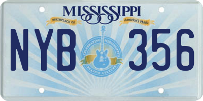MS license plate NYB356