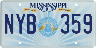 MS license plate NYB359