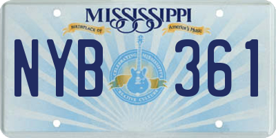 MS license plate NYB361