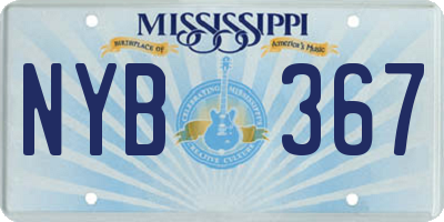 MS license plate NYB367