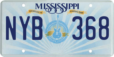 MS license plate NYB368