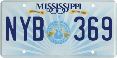 MS license plate NYB369