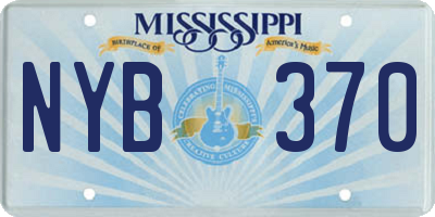 MS license plate NYB370