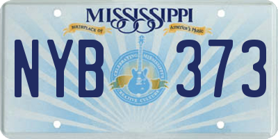 MS license plate NYB373