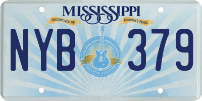 MS license plate NYB379