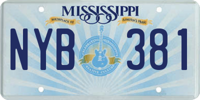 MS license plate NYB381