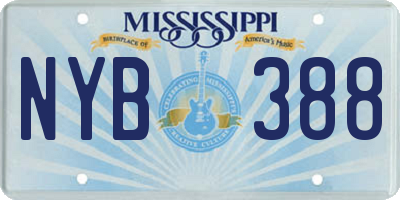 MS license plate NYB388