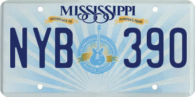 MS license plate NYB390