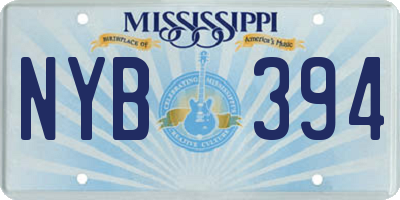 MS license plate NYB394