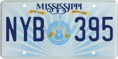 MS license plate NYB395