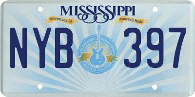 MS license plate NYB397
