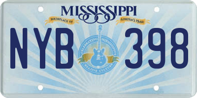 MS license plate NYB398