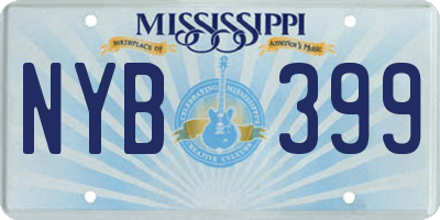 MS license plate NYB399