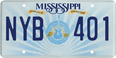 MS license plate NYB401