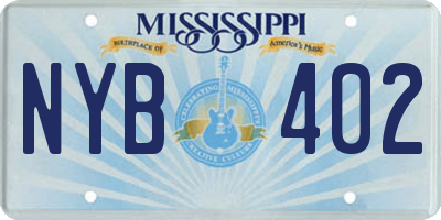 MS license plate NYB402