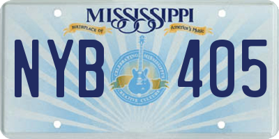 MS license plate NYB405