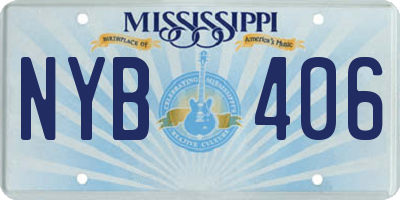 MS license plate NYB406