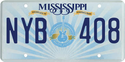 MS license plate NYB408