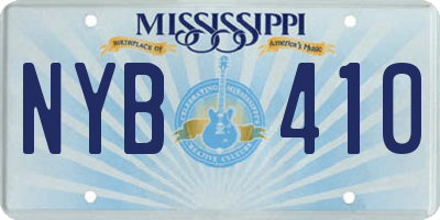 MS license plate NYB410