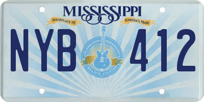 MS license plate NYB412