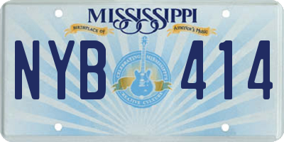 MS license plate NYB414