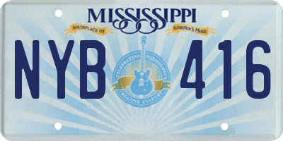 MS license plate NYB416