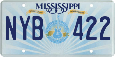 MS license plate NYB422