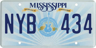 MS license plate NYB434