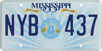 MS license plate NYB437