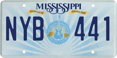 MS license plate NYB441